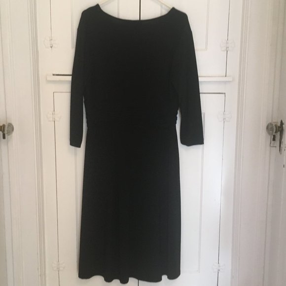Evan Picone Black Dress - Size 14 - Picture 2 of 5